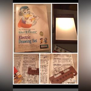 1963 Disney Lightbox with Original Drawing templates